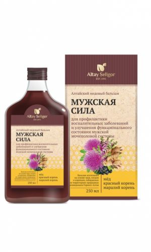 Алтайский медовый бальзам МУЖСКАЯ СИЛА 250 мл