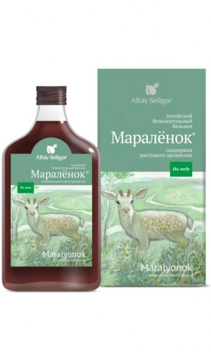 Бальзам на меду МАРАЛЁНОК – поддержка растущего организма 250 мл