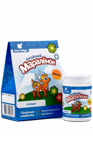 Драже МАРАЛЁНОК с пантогематогеном и солодкой