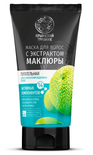 Маска для волос КРЫМСКИЙ ТРАВНИК ПИТАТЕЛЬНАЯ для сухих и повреждённых волос